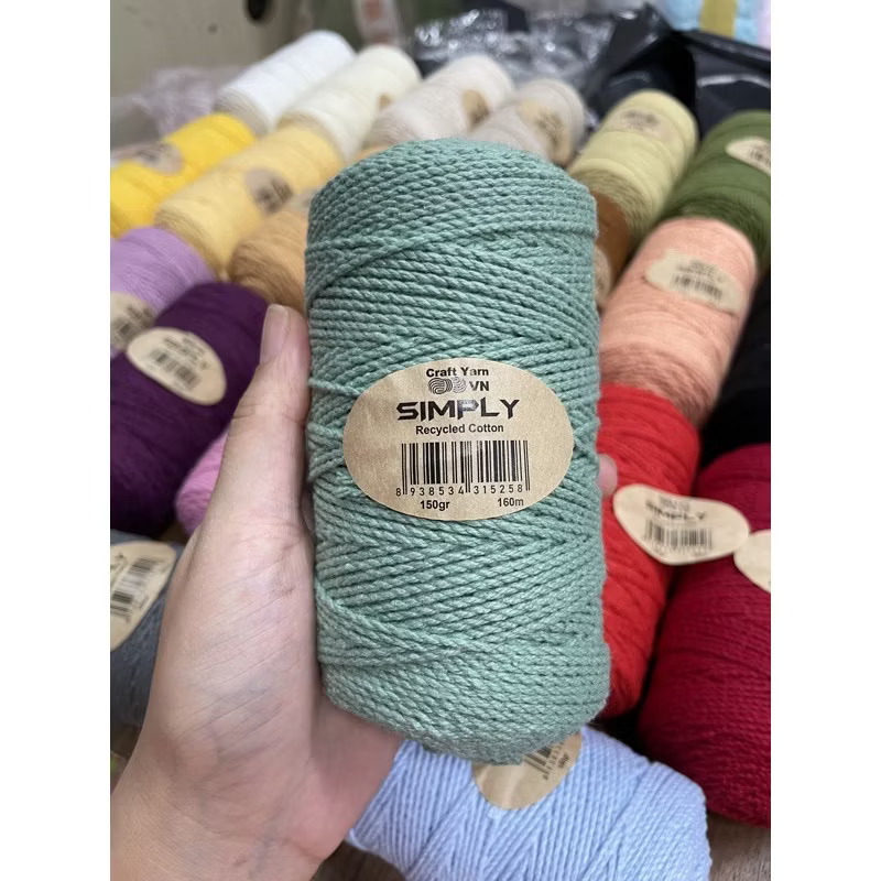 Sợi SIMPLY móc túi/mũ hè (cuộn 150gr) (26260)
