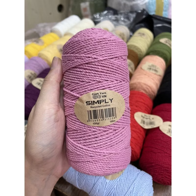 Sợi SIMPLY móc túi/mũ hè (cuộn 150gr) (26260)