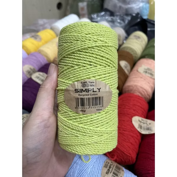 Sợi SIMPLY móc túi/mũ hè (cuộn 150gr) (26260)