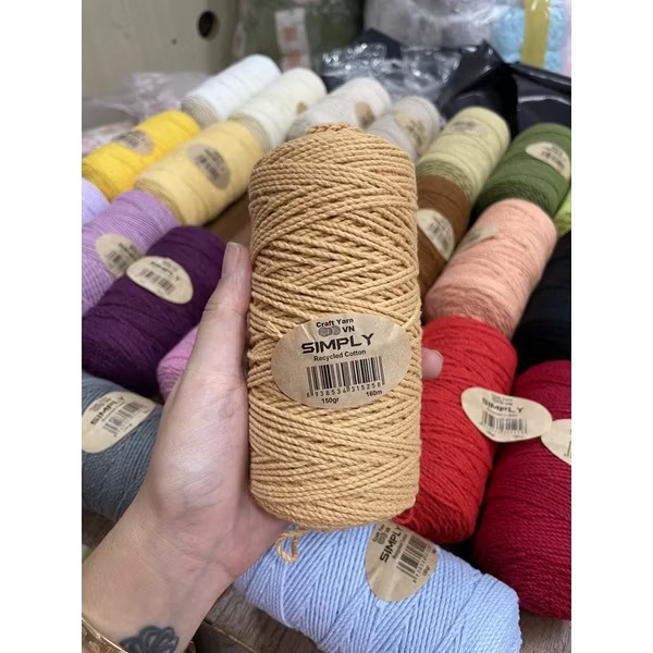 Sợi SIMPLY móc túi/mũ hè (cuộn 150gr) (26260)