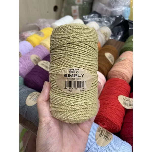 Sợi SIMPLY móc túi/mũ hè (cuộn 150gr) (26260)
