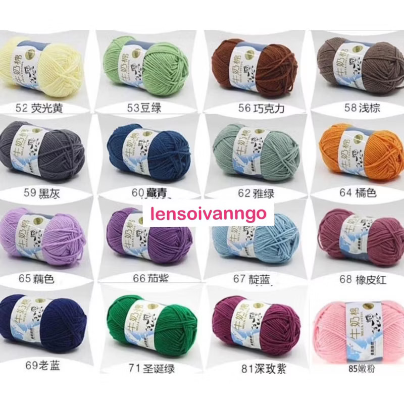 Len Milk Cotton 50gr (mác bò) (26276)