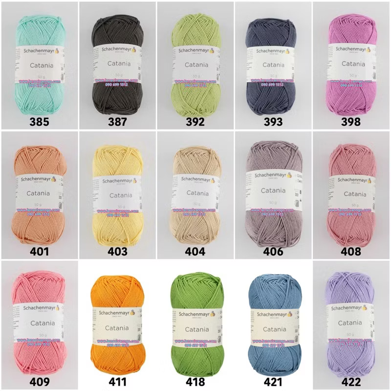 Sợi Catania hãng SCHACHENMAYR nhập khẩu từ Đức (cuộn 50gr) (26330)