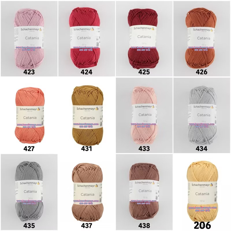 Sợi Catania hãng SCHACHENMAYR nhập khẩu từ Đức (cuộn 50gr) (26330)