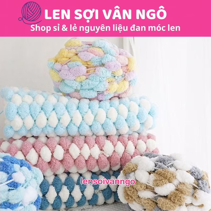 Len nhung tròn (cuộn 130gr) (26308)