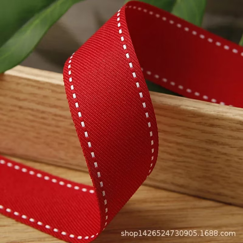 Combo 2 mét Ruy băng trang trí màu đỏ (Bản 2.5cm) (26119)