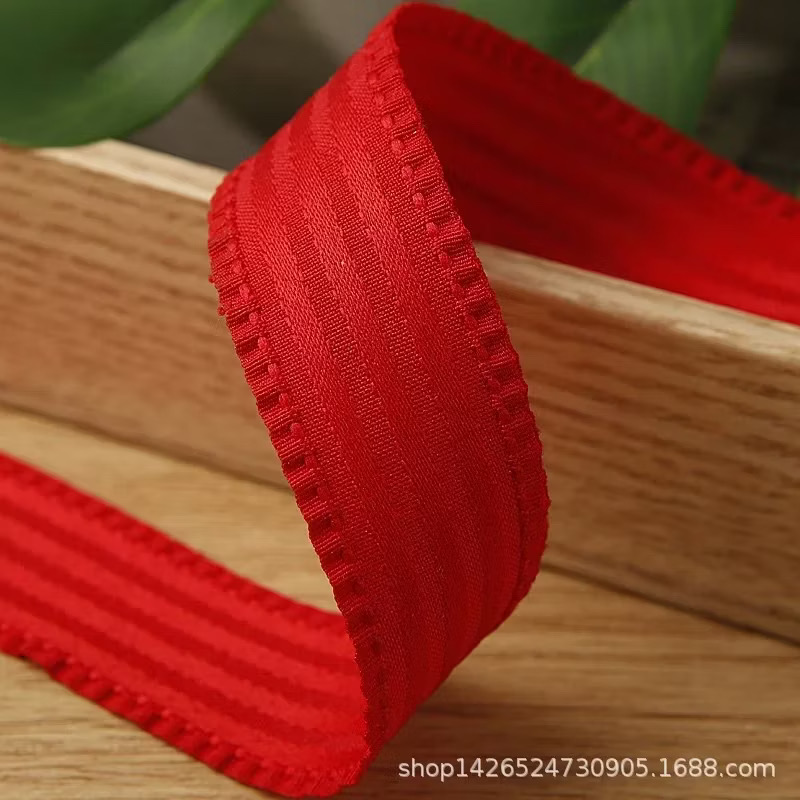 Combo 2 mét Ruy băng trang trí màu đỏ (Bản 2.5cm) (26119)