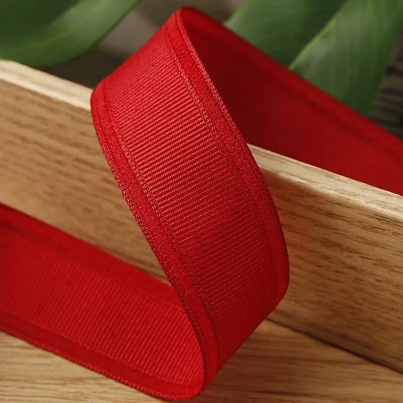 Combo 2 mét Ruy băng trang trí màu đỏ (Bản 2.5cm) (26119)