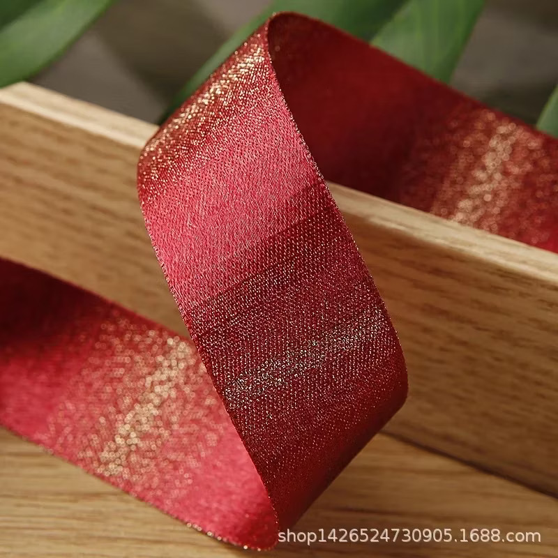 Combo 2 mét Ruy băng trang trí màu đỏ (Bản 2.5cm) (26119)