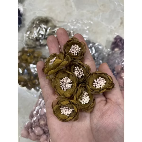 Combo 2 cái Hoa vải voan trang trí (26112)