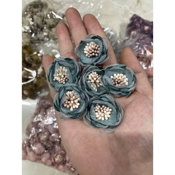 Combo 2 cái Hoa vải voan trang trí (26112)