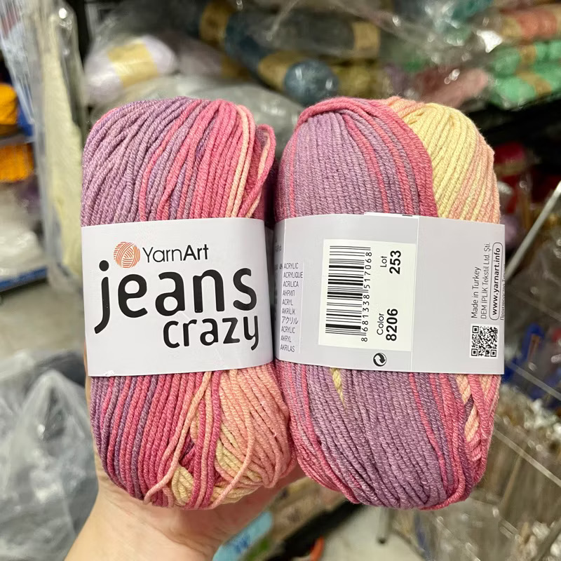 Len YarnArt JEANS CRAZY Thổ Nhĩ Kỳ (cuộn 50gr) (26314)