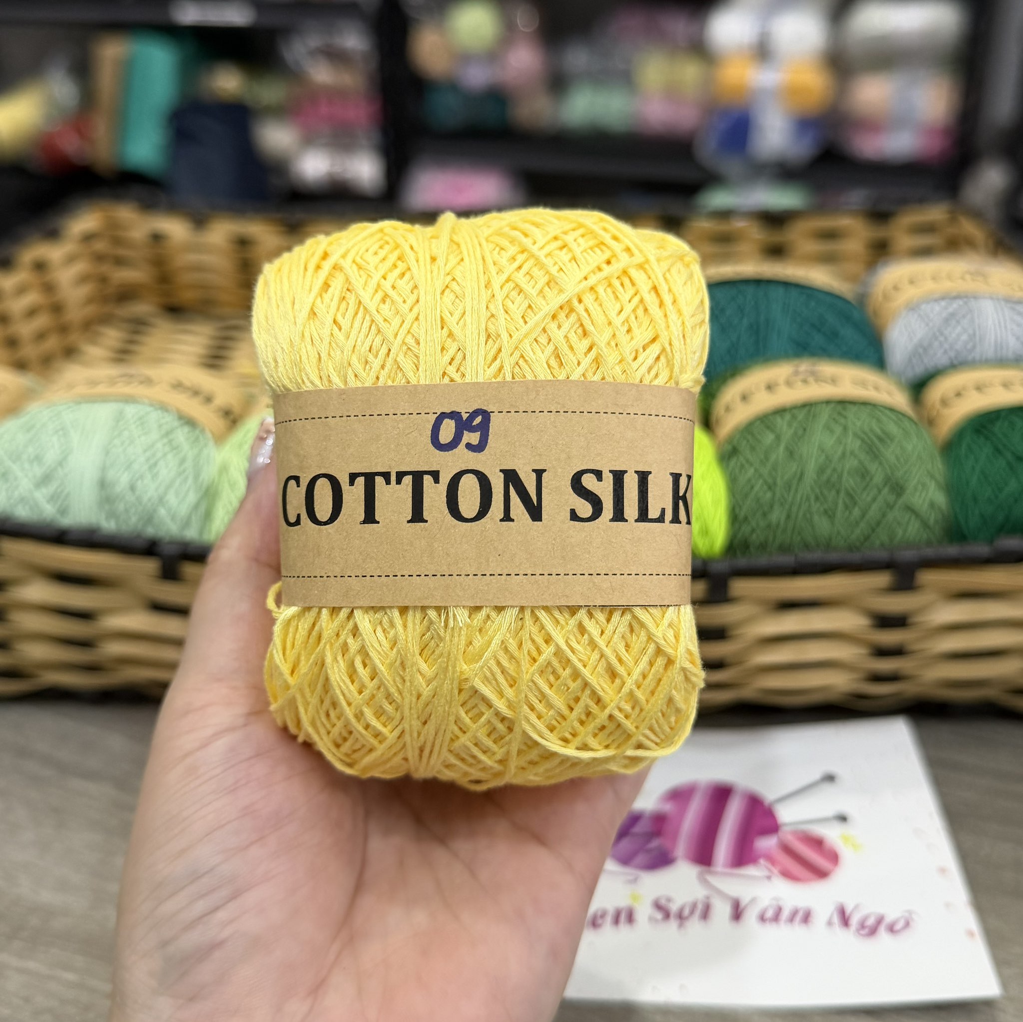 Sợi Cotton Silk 0.8mm móc váy, áo hè (26337)