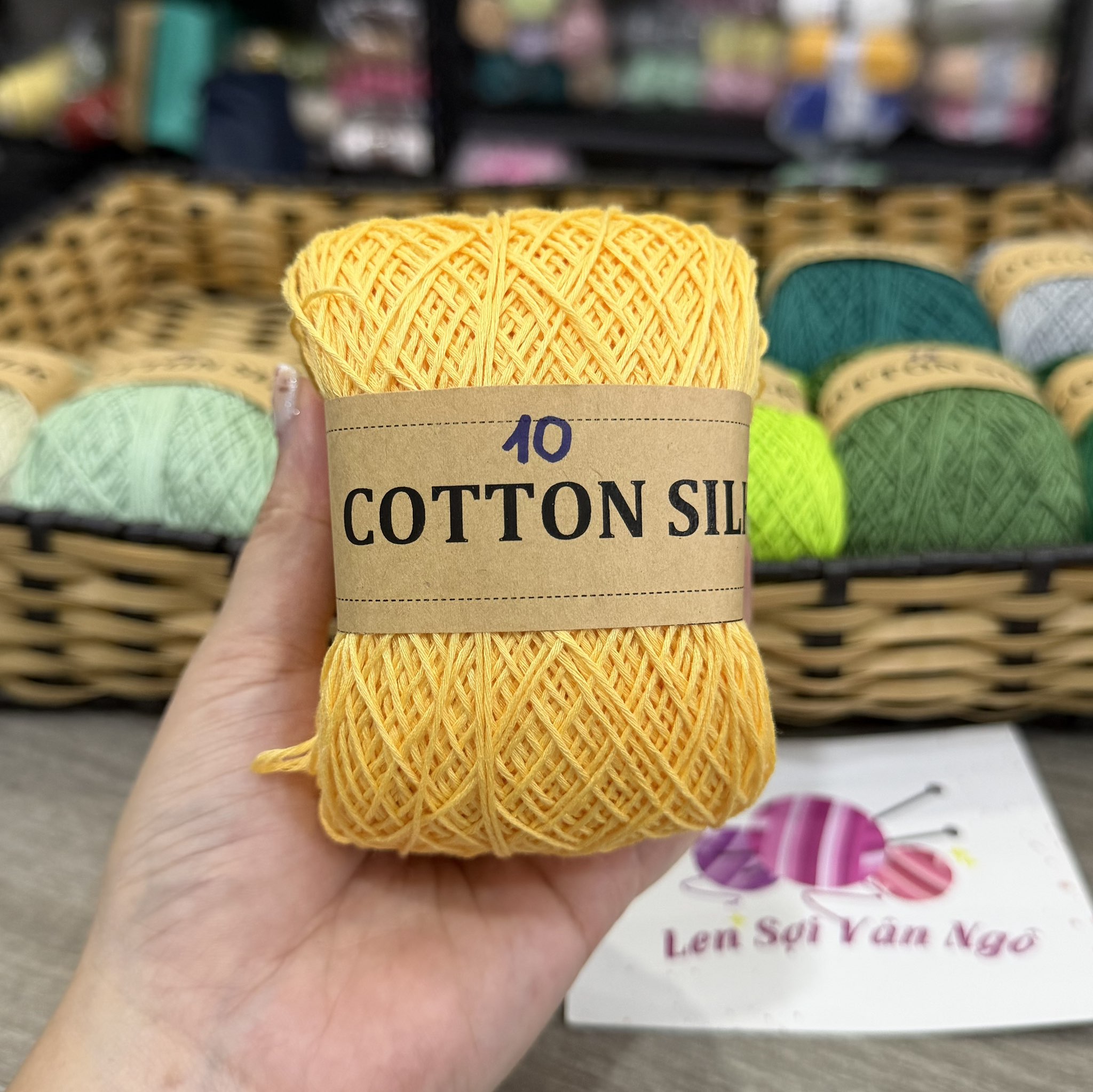Sợi Cotton Silk 0.8mm móc váy, áo hè (26337)
