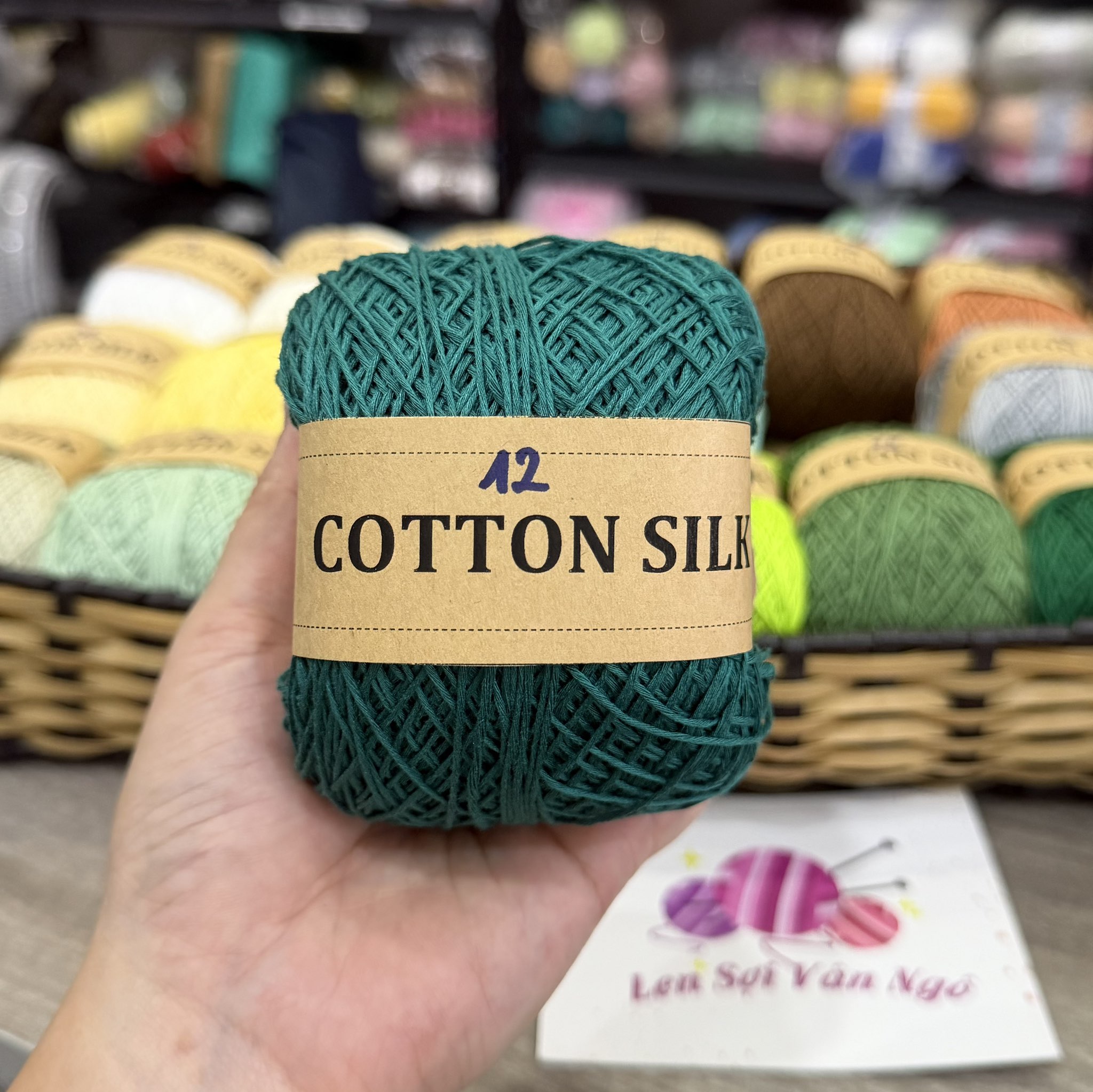 Sợi Cotton Silk 0.8mm móc váy, áo hè (26337)