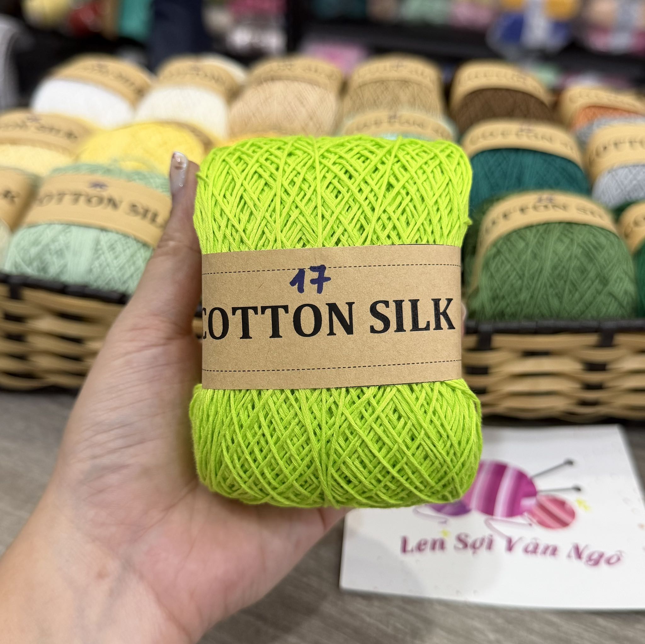 Sợi Cotton Silk 0.8mm móc váy, áo hè (26337)