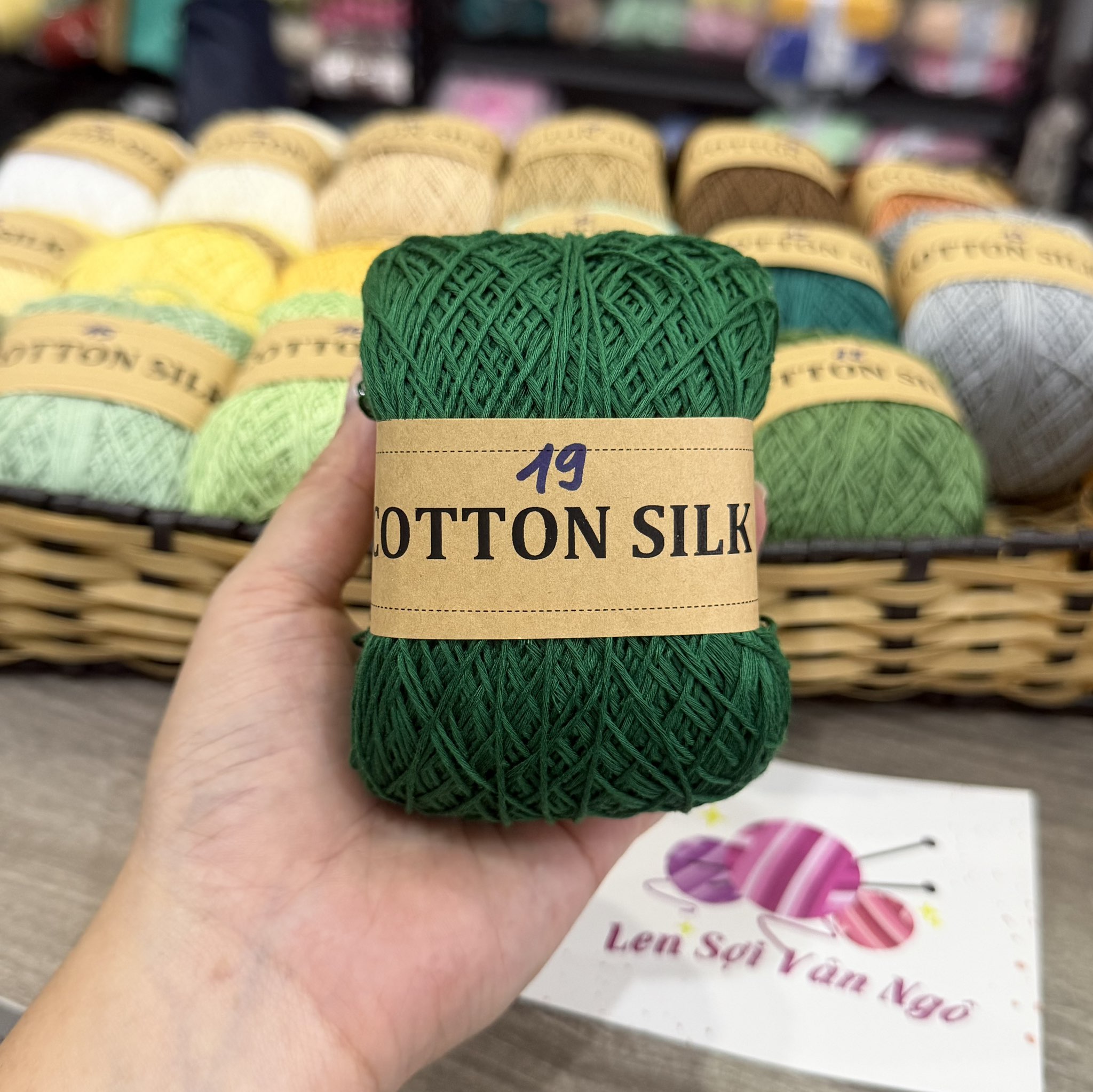 Sợi Cotton Silk 0.8mm móc váy, áo hè (26337)