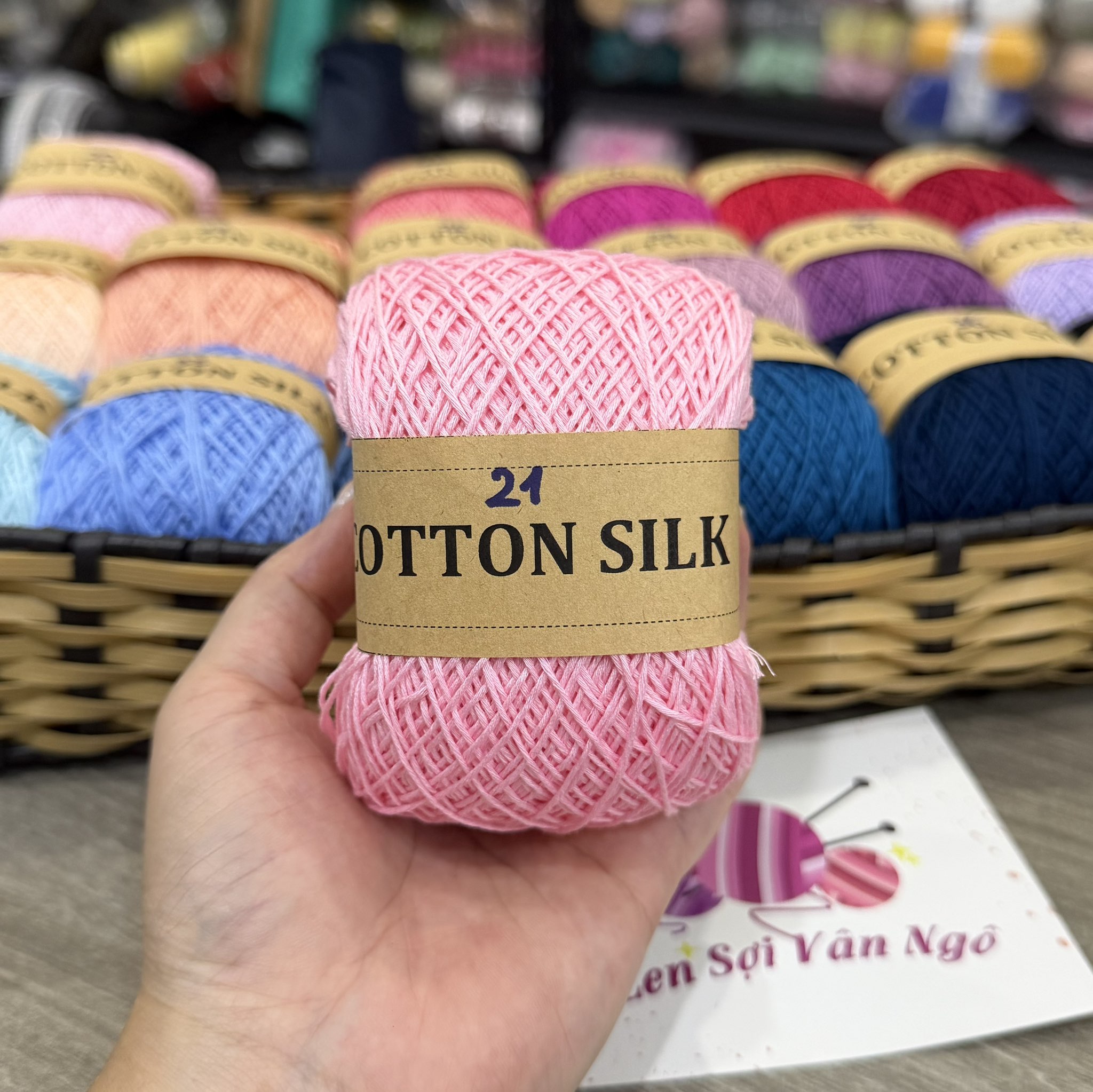 Sợi Cotton Silk 0.8mm móc váy, áo hè (26337)