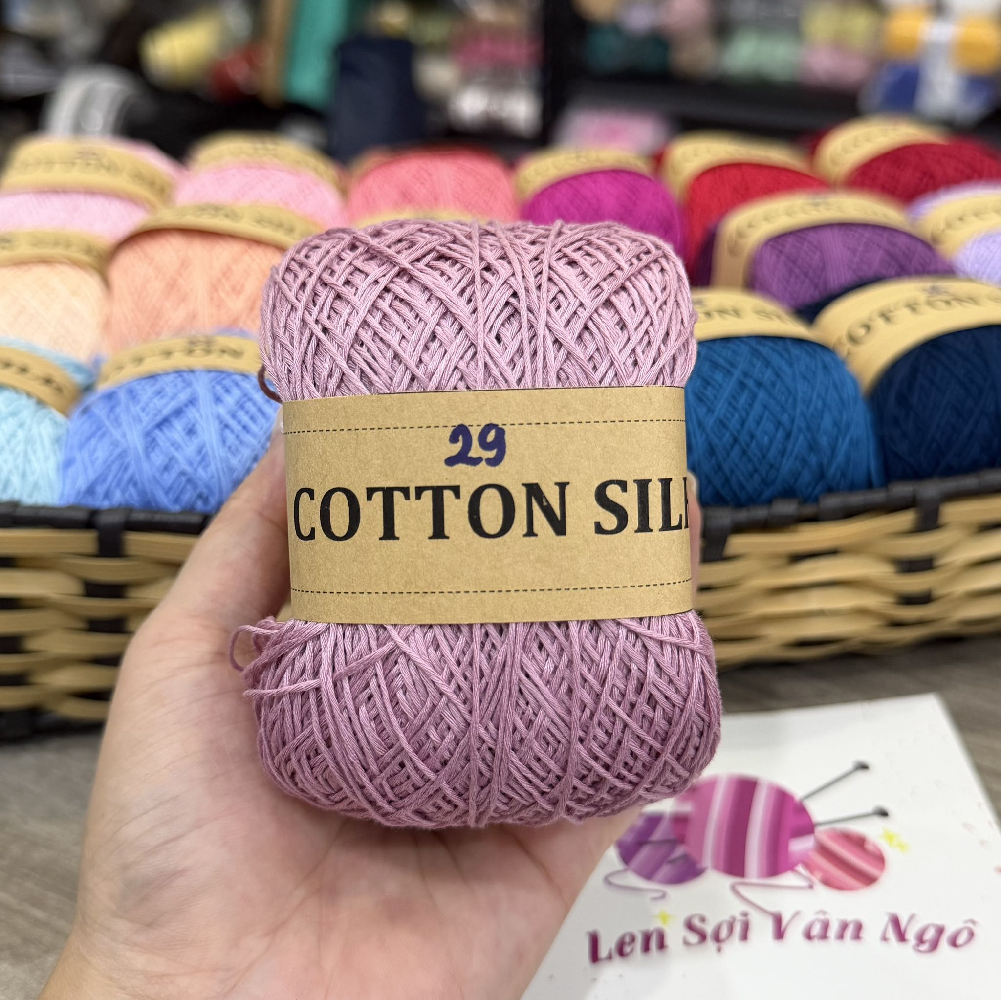 Sợi Cotton Silk 0.8mm móc váy, áo hè (26337)