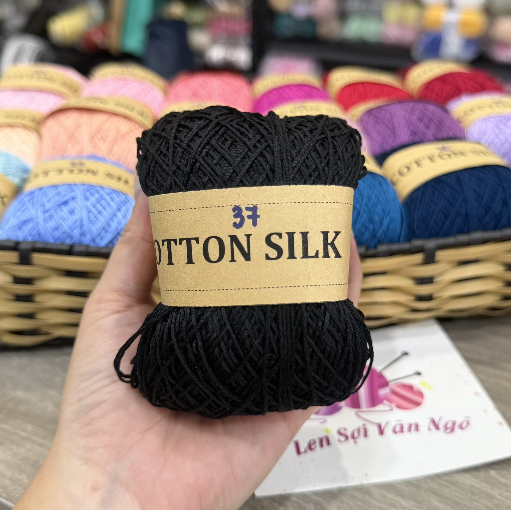 Sợi Cotton Silk 0.8mm móc váy, áo hè (26337)