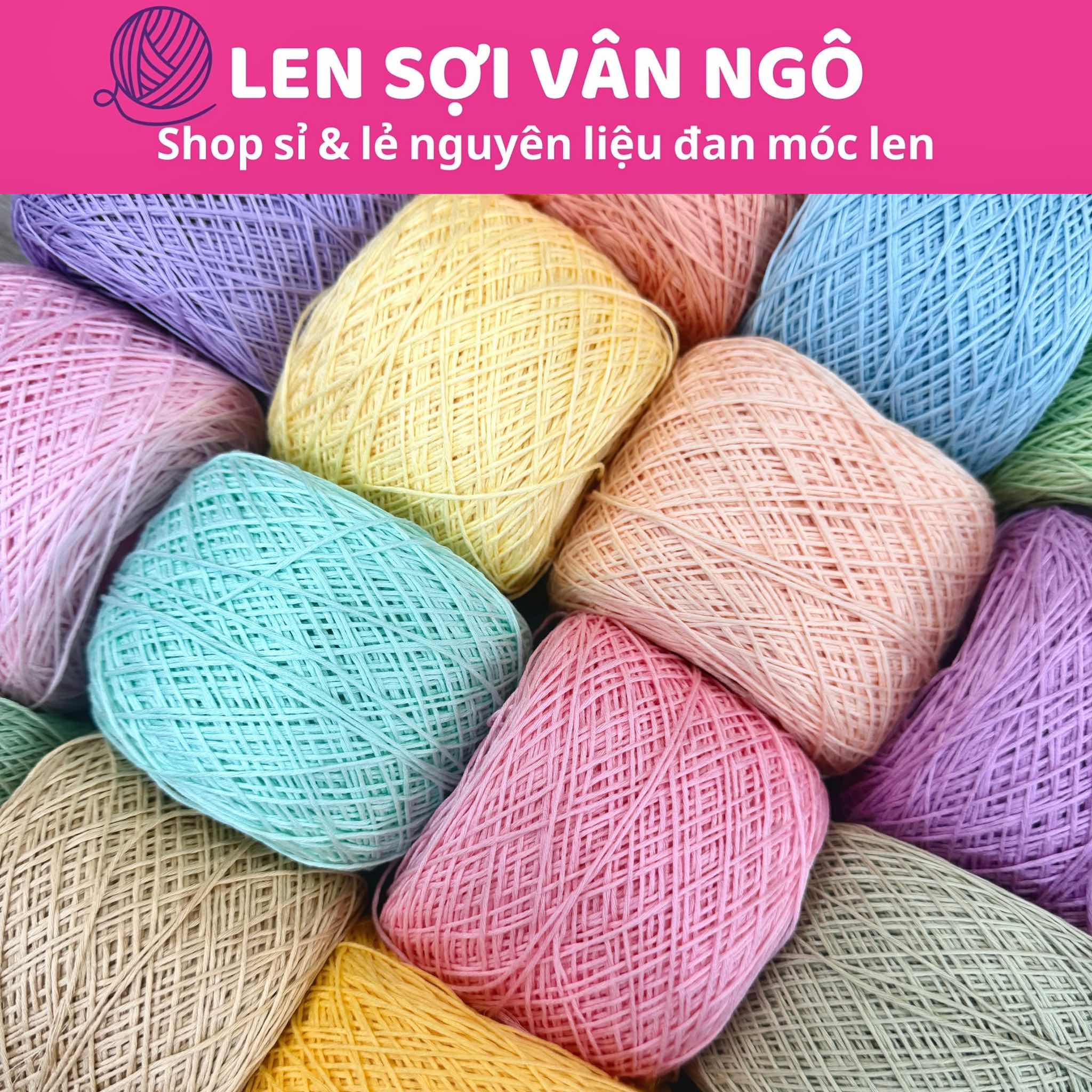 Sợi Cotton Silk 0.8mm móc váy, áo hè (26337)