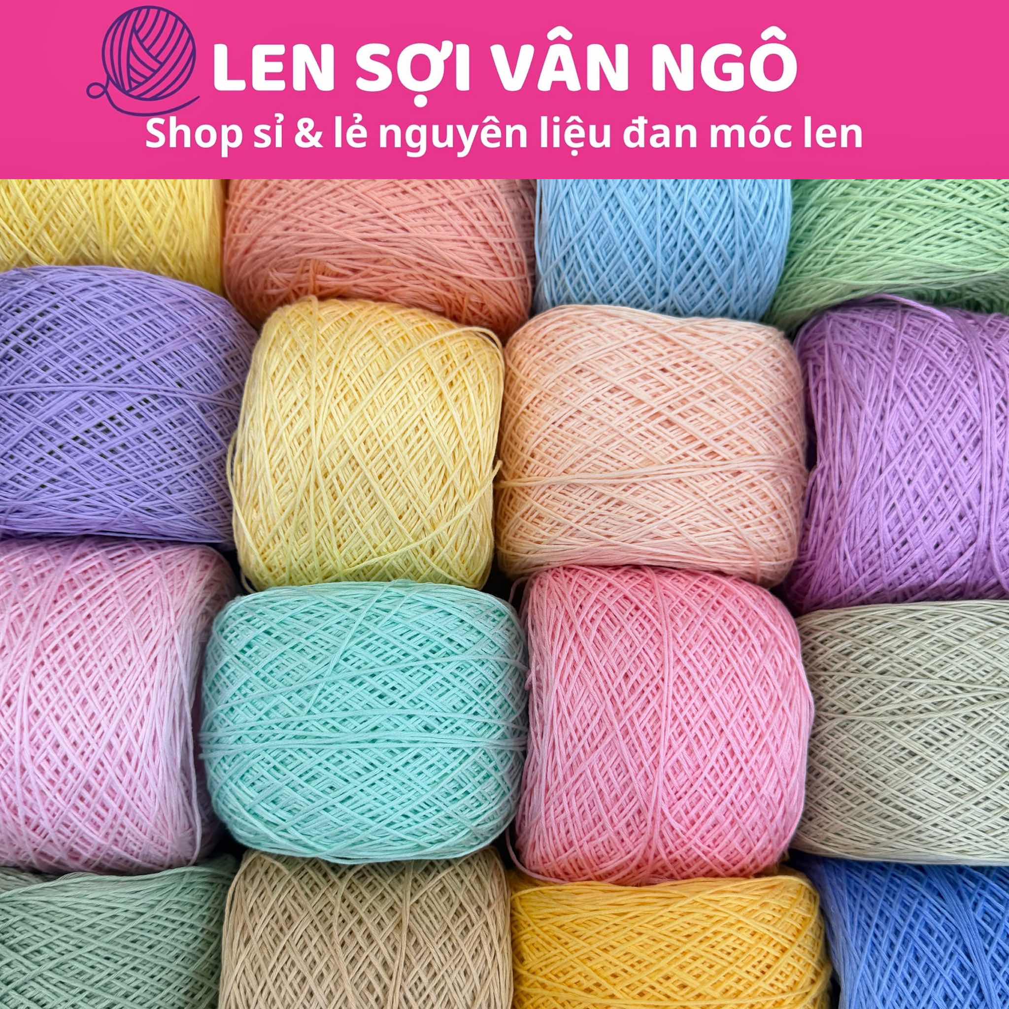 Sợi Cotton Silk 0.8mm móc váy, áo hè (26337)