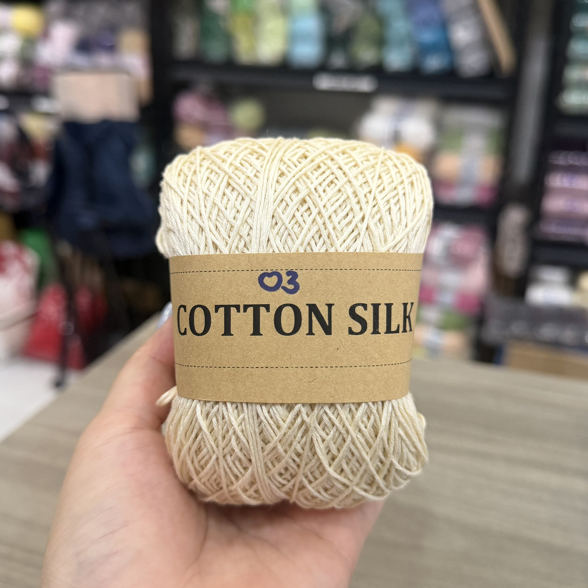 Sợi Cotton Silk 0.8mm móc váy, áo hè (26337)