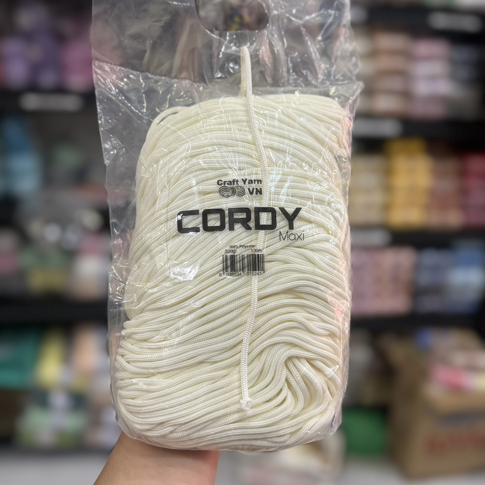 Sợi Cordy Maxi 3.5mm Craftyarn VN dùng để móc túi xách (26272)