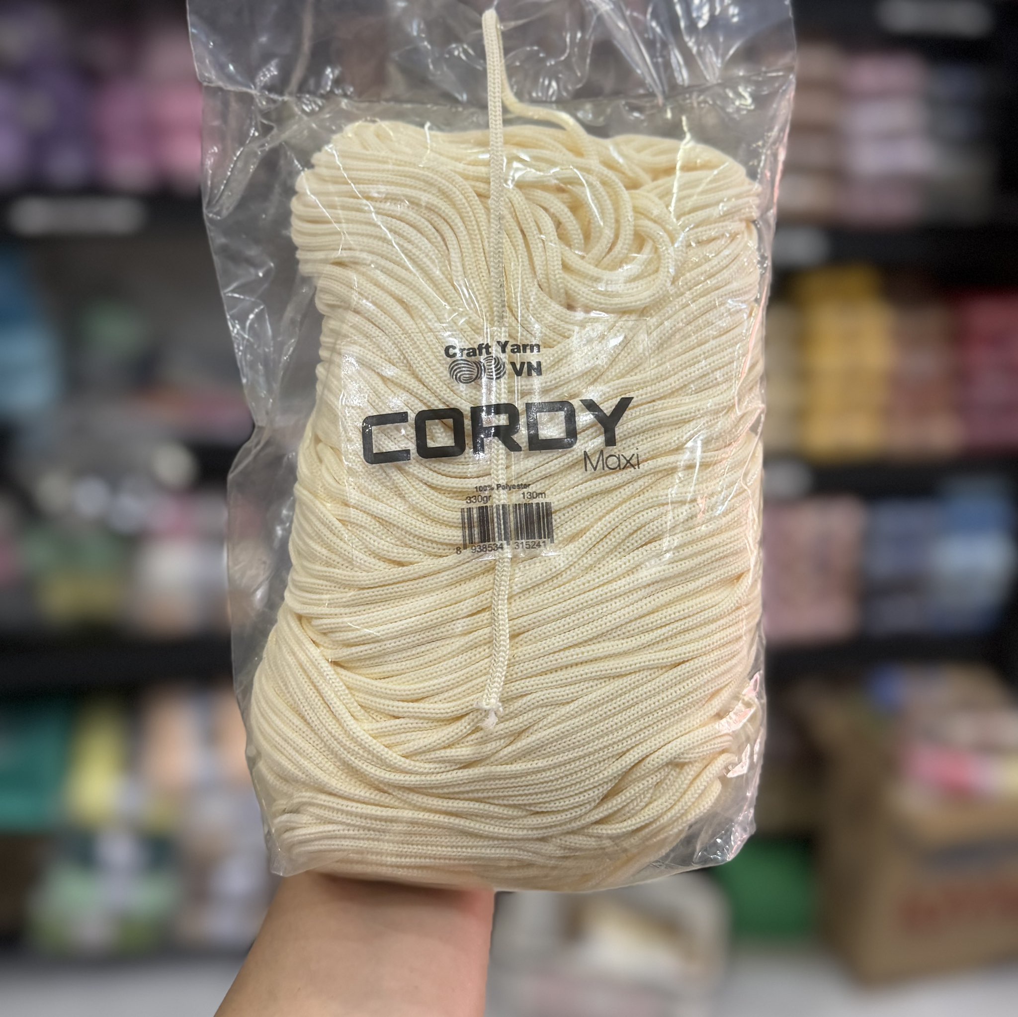 Sợi Cordy Maxi 3.5mm Craftyarn VN dùng để móc túi xách (26272)