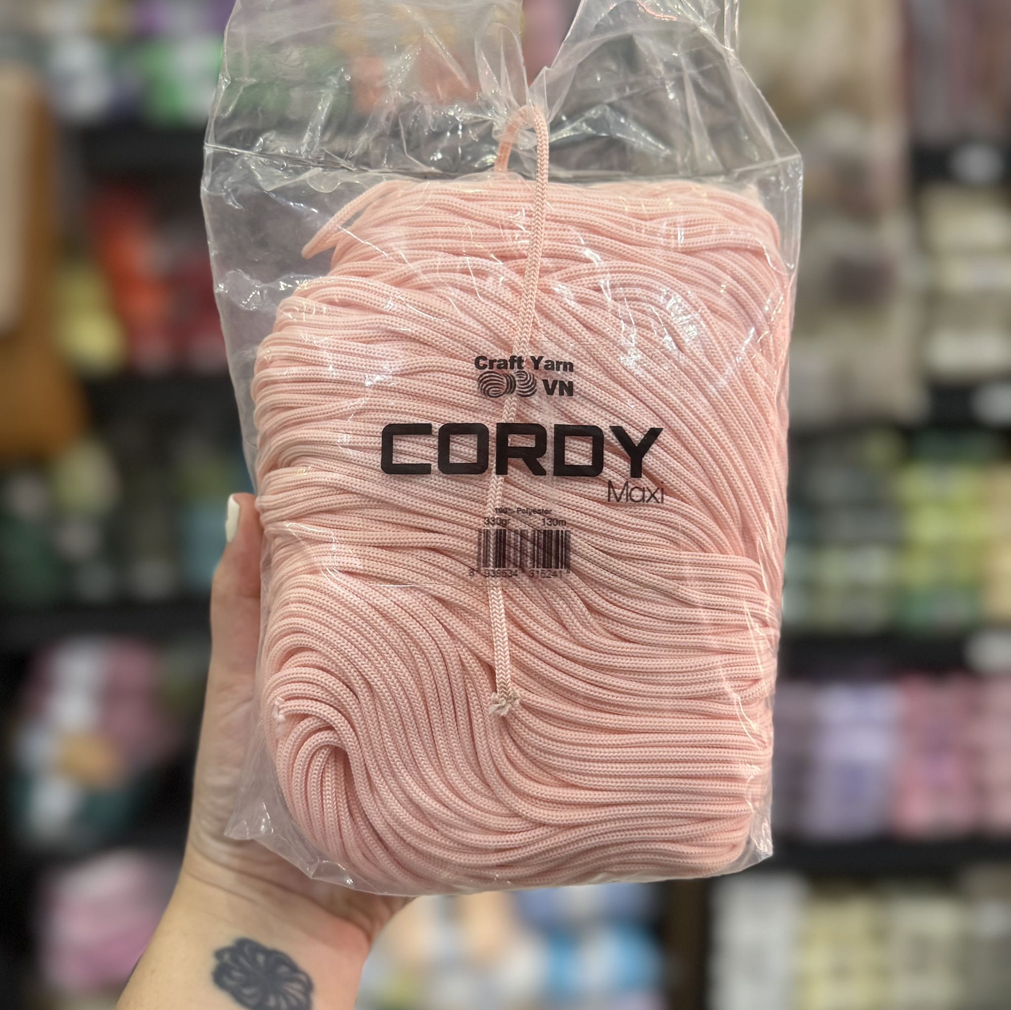 Sợi Cordy Maxi 3.5mm Craftyarn VN dùng để móc túi xách (26272)