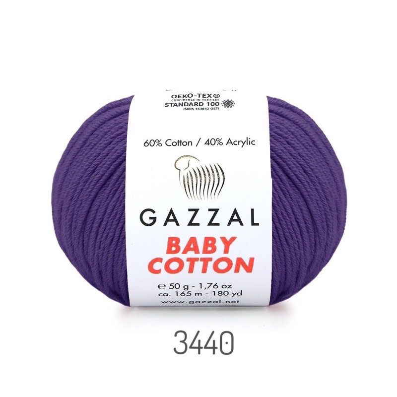 Len Gazzal Baby Cotton (cuộn 50gr) (26310)