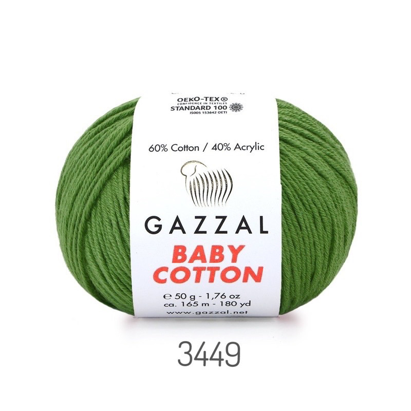 Len Gazzal Baby Cotton (cuộn 50gr) (26310)