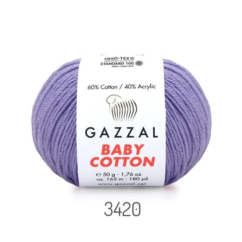 Len Gazzal Baby Cotton (cuộn 50gr) (26310)