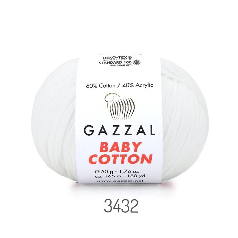 Len Gazzal Baby Cotton (cuộn 50gr) (26310)