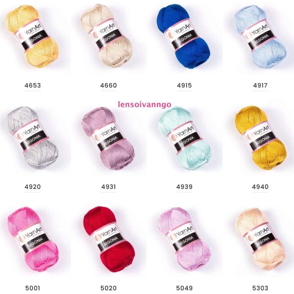 Sợi hè YarnArt Begonia (cuộn 50gr) (26327)