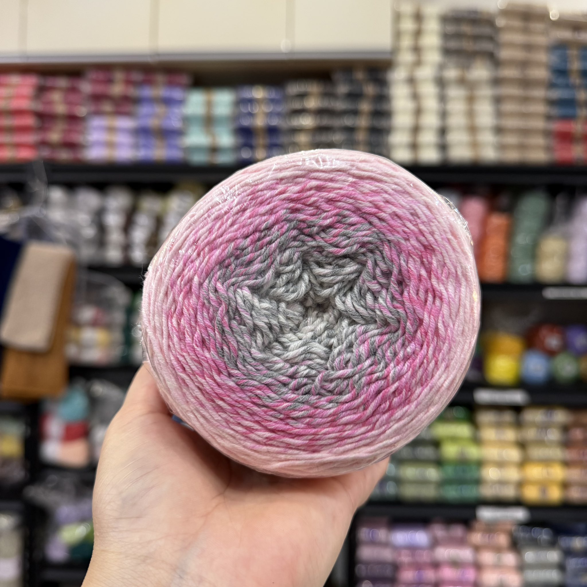 Len Cotton 2mm màu cầu vồng (cuộn 200gr)