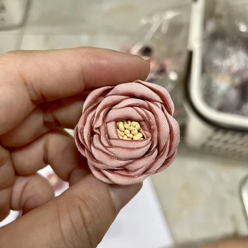 Combo 2c Hoa vải V15 trang trí nón/túi xách (26113)