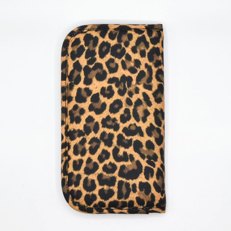 Bộ 10 kim móc Clover hoạ tiết da beo kèm ví đựng (26253)