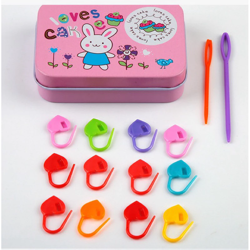 Hộp 100 cái đánh dấu kèm kim khâu (26043)