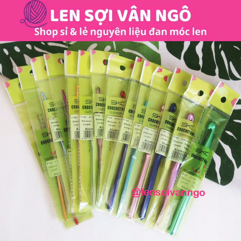 Kim móc len SKC cán kim loại (5mm/6mm/7mm/8mm/9mm/10mm) (26012)