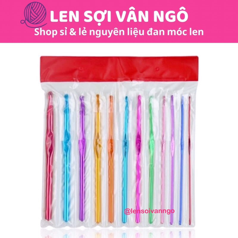 Bộ kim móc kim loại 12 size (26007)