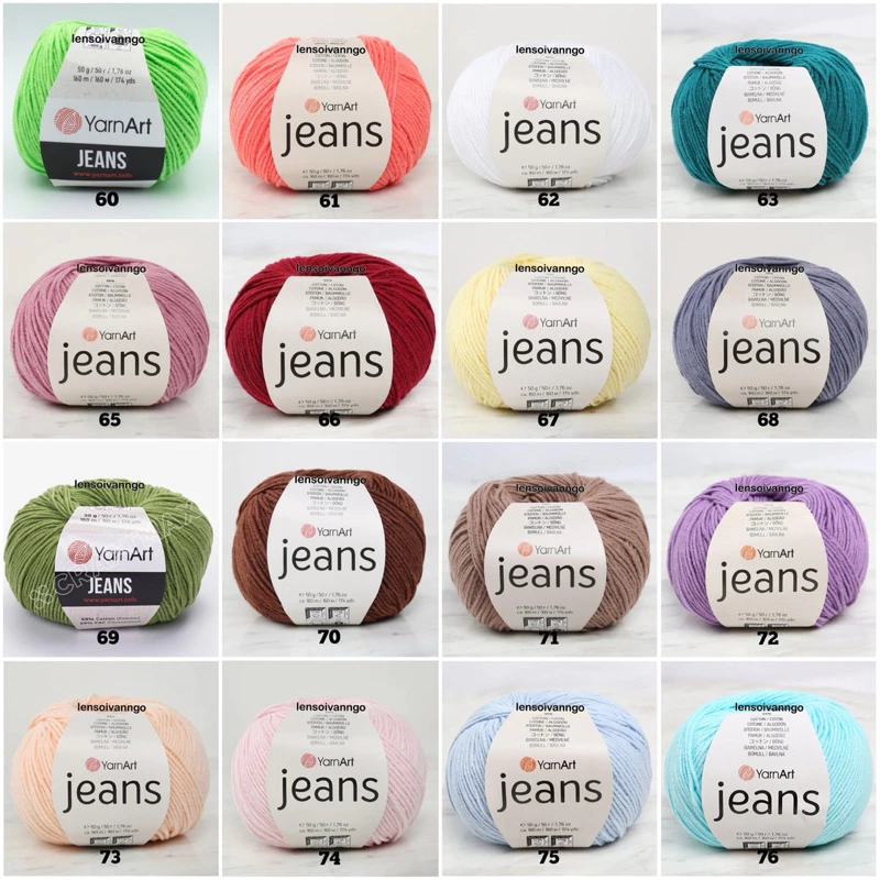 Len YarnArt JEANS Thổ Nhĩ Kì (cuộn 50gr) (26312)