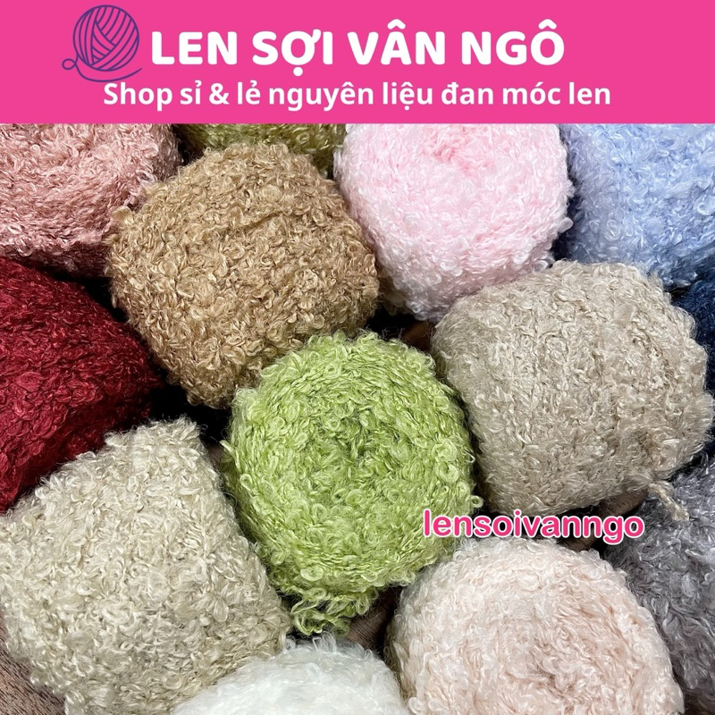 Len xù làm tóc cho búp bê (cuộn 50gr) (26298)