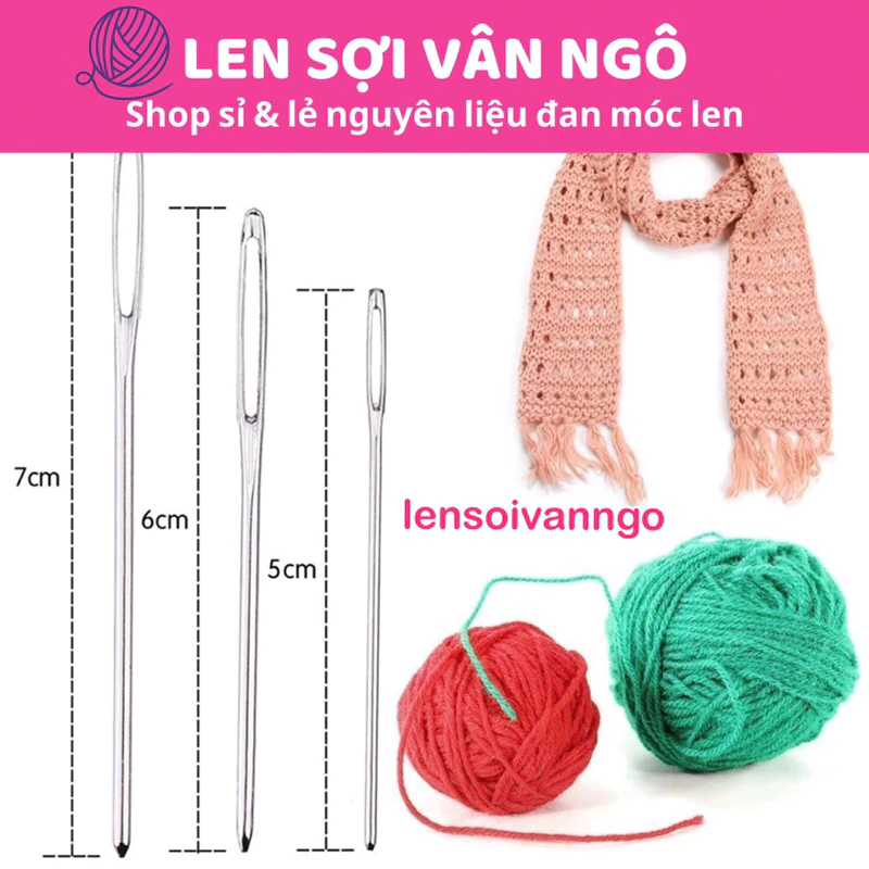 Set 3 kim khâu len 10k (26030)