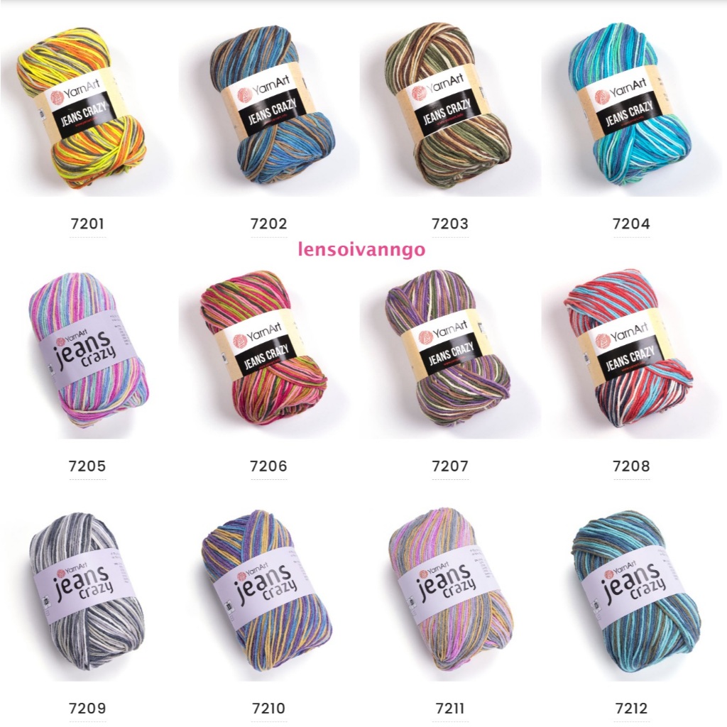 Len YarnArt JEANS CRAZY Thổ Nhĩ Kỳ (cuộn 50gr) (26314)