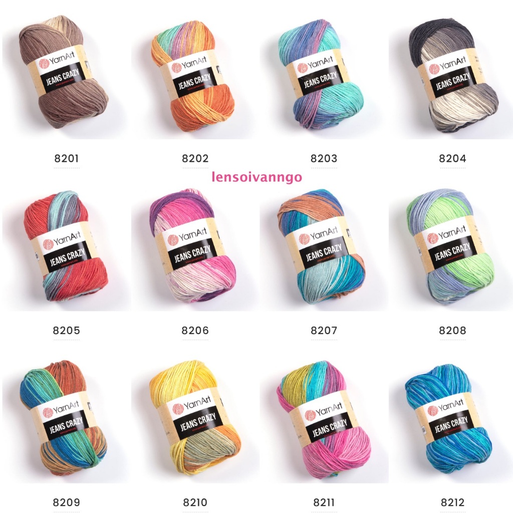 Len YarnArt JEANS CRAZY Thổ Nhĩ Kỳ (cuộn 50gr) (26314)