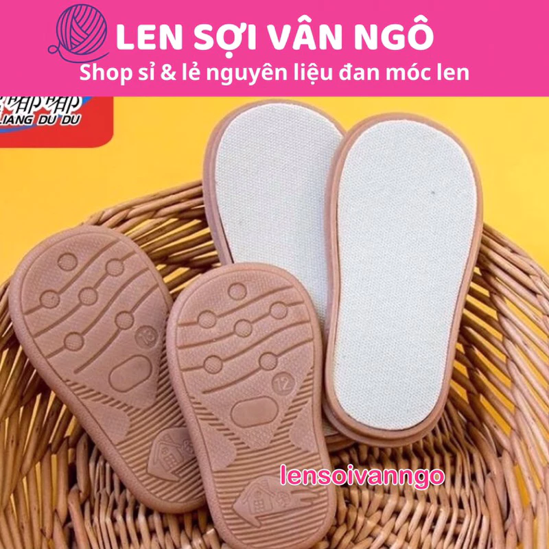 Đế giày nhựa cho bé (có sẵn lót, không đục sẵn lỗ) (26110)