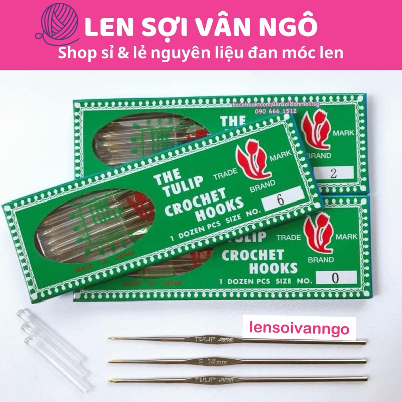 Kim móc Tulip inox size nhỏ (1.0mm, 1.5mm, 1.75mm) (26204)