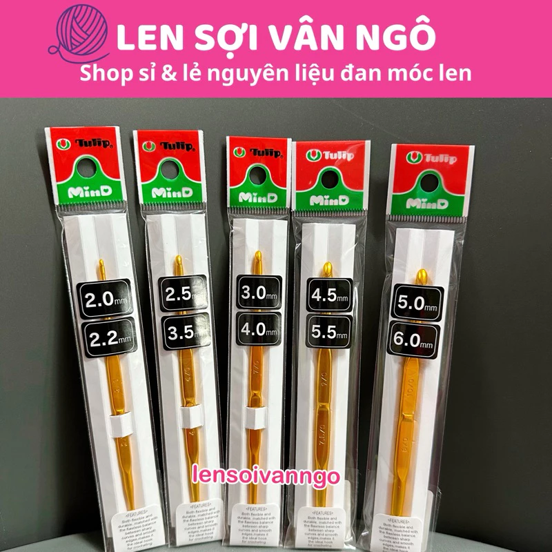 Kim móc 2 đầu cán vàng Tulip (26203)