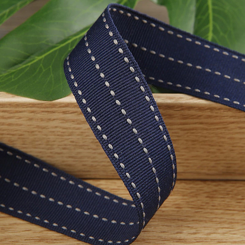 5 mét Ruy băng gân sọc giữa bản 2.5cm (26119)